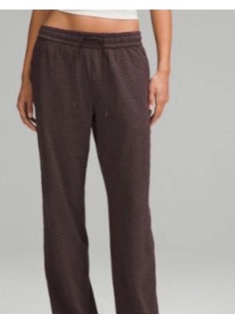 lululemon athletica Women’s Dark Brown Track Pants - Drawstring Waist